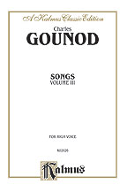 Songs Volume No. 3-High Vocal Solo & Collections sheet music cover Thumbnail